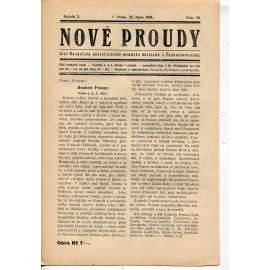 Nové proudy. List mládeže Socialistického Sjednocení (22.10.1924) - staré noviny, 1. republika
