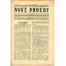 Nové proudy. List nezávislé socialistické mládeže (16.5./1923) - staré noviny, 1. republika