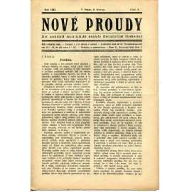 Nové proudy. List nezávislé socialistické mládeže (6.6./1923) - staré noviny, 1. republika