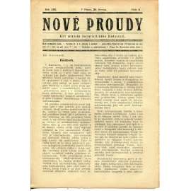 Nové proudy. List mládeže Socialistického Sjednocení (20.6./1923) - staré noviny, 1. republika