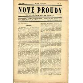 Nové proudy. List mládeže Socialistického Sjednocení (20.6./1923) - staré noviny, 1. republika