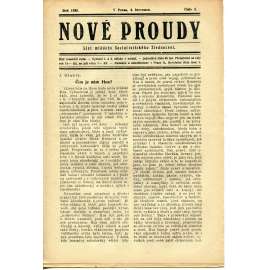 Nové proudy. List mládeže Socialistického Sjednocení (4.7./1923) - staré noviny, 1. republika