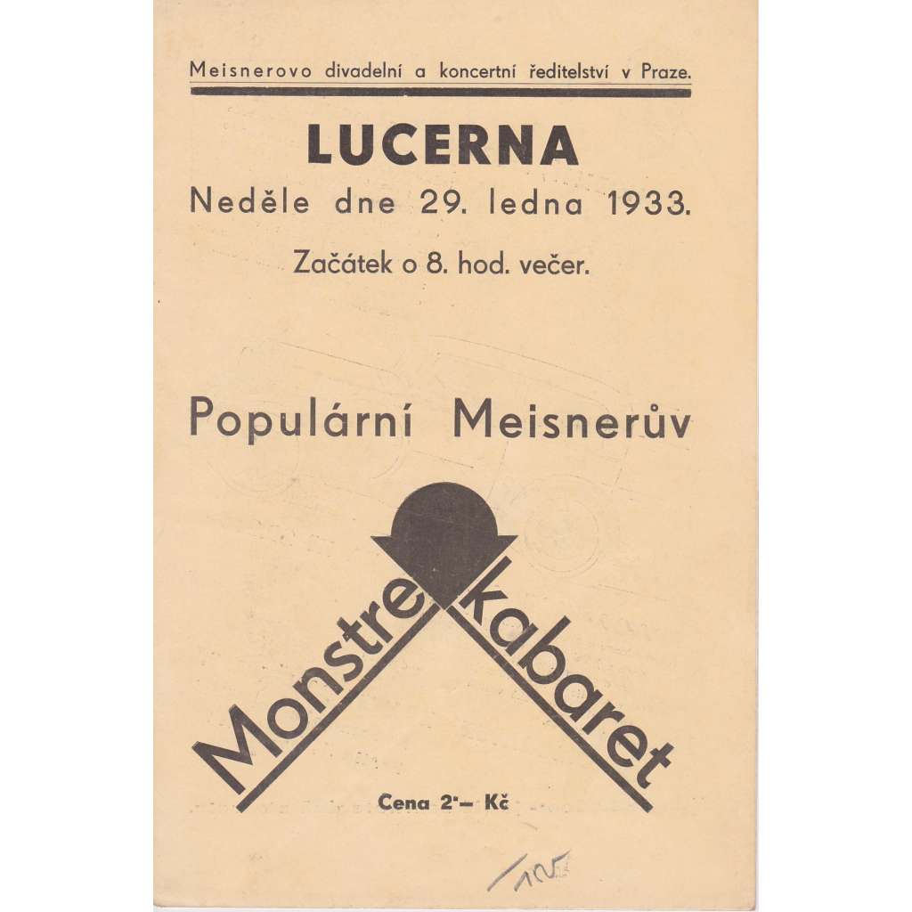 Monstre kabaret. Program kabaretu v obrazech. Monstre kabaret. Program kabaretu v obrazech.
