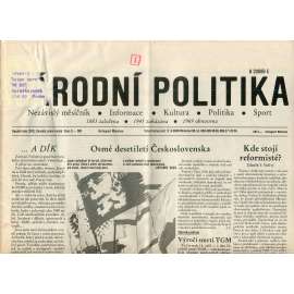 Národní politika (říjen 1989) - noviny, exil