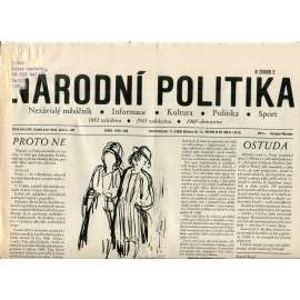 Národní politika (duben 1989) - noviny, exil