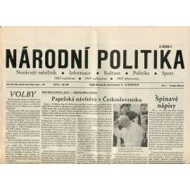 Národní politika (Květen 1990) - noviny, exil