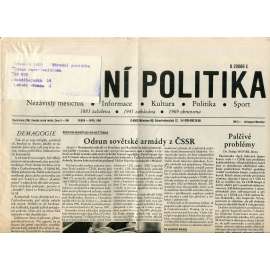 Národní politika (Duben 1990) - noviny, exil