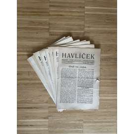 Havlíček, ročník XXIII., čísla 1-12/1934. Měsíčník Volné myšlenky československé (Časopis, kompletní)