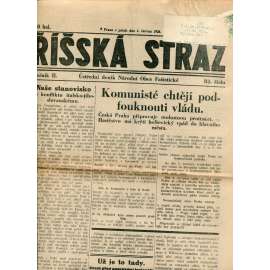 Říšská stráž (1.6.1928) Ústřední deník Národní obce fašistické (staré noviny, fašisté, 1. republika)