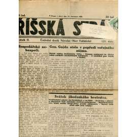 Říšská stráž (24.7.1928) Ústřední deník Národní obce fašistické (staré noviny, fašisté, 1. republika)