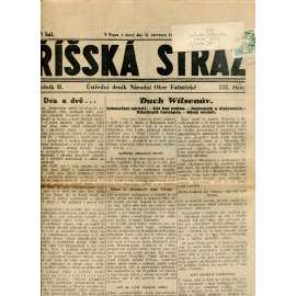 Říšská stráž (31.7.1928) Ústřední deník Národní obce fašistické (staré noviny, fašisté, 1. republika)