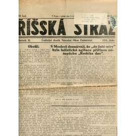Říšská stráž (3.8.1928) Ústřední deník Národní obce fašistické (staré noviny, fašisté, 1. republika)