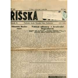 Říšská stráž (4.8.1928) Ústřední deník Národní obce fašistické (staré noviny, fašisté, 1. republika)