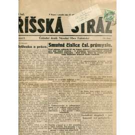 Říšská stráž (17.9.1928) Ústřední deník Národní obce fašistické (staré noviny, fašisté, 1. republika)
