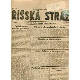Říšská stráž (17.12.1928) Ústřední deník Národní obce fašistické (staré noviny, fašisté, 1. republika)