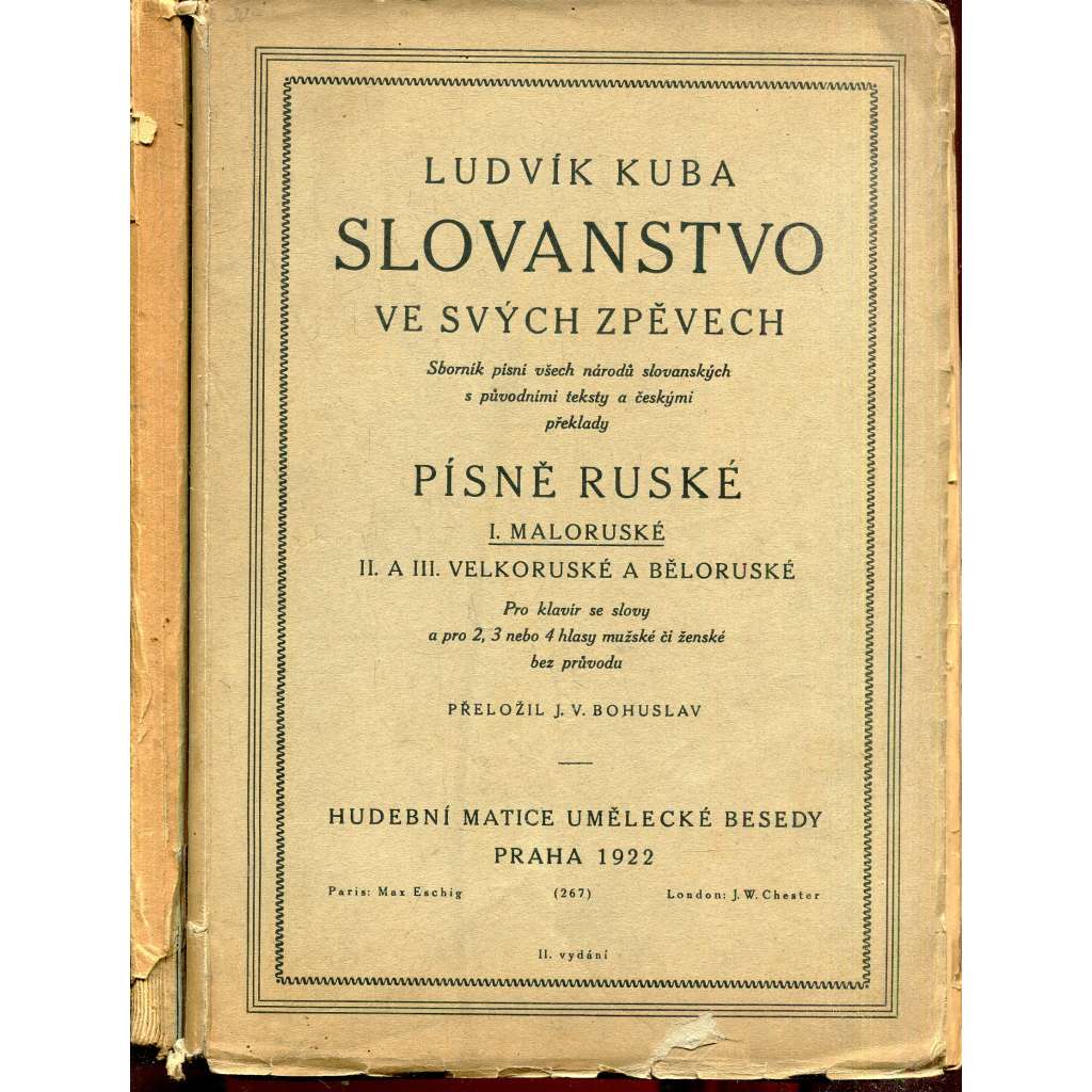 Slovanstvo ve svých zpěvech I. a II. Písně ruské (2 svazky)