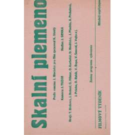 Skalní plemeno (filmový plakát, ČSSR 1944, režie Ladislav Brom, Hrají: T. Brzková, O. Korbelář)