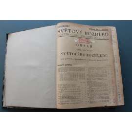 Světový rozhled 1937, roč. XIII. (časopis, týdeník, politika, první republika, mj. Hitlerovský fašismus a trockismus; Berlín-Řím-Vídeň; Mussoliniho cesta do Afriky, Trockisté, Hitlerova válka ve Španělsku)
