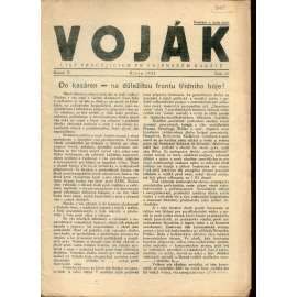 Voják. List pracujících ve vojenském kabátě (ročník IV., číslo 12/1933) - staré noviny, 1. republika