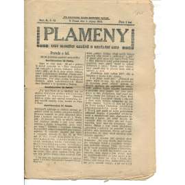Plameny, ročník II., číslo 12/1910 (List sloužící osvětě a vzdělání lidu) - 1.8.1910 (časopis, noviny)