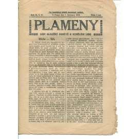 Plameny, ročník II., číslo 11/1910 (List sloužící osvětě a vzdělání lidu) - 1.7.1910 (časopis, noviny)