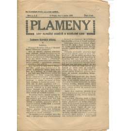 Plameny, ročník I., číslo 5/1909 (List sloužící osvětě a vzdělání lidu) - 1.1.1909 (časopis, noviny)