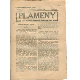 Plameny, ročník I., číslo 4/1908 (List sloužící osvětě a vzdělání lidu) - 1.12.1908 (časopis, noviny)
