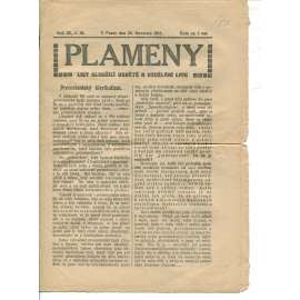 Plameny, ročník III., číslo 24/1911 (List sloužící osvětě a vzdělání lidu) - 20.7.1911 (časopis, noviny)
