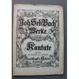 Kantate Nr. 116 (noty, piano-klavír, zpěv)
