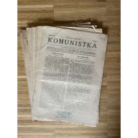 Komunistka, ročník III., čísla 1-3, 6, 32, 35, 37-39, 43 a 52/1924. Ústřední list československých komunistek (časopis, noviny)