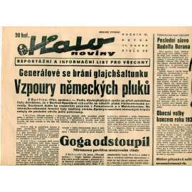 Halo noviny, ročník VI., číslo 36/1938. Reportážní a informační list pro všechny