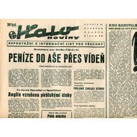 Halo noviny, ročník VI., číslo 29/1938. Reportážní a informační list pro všechny