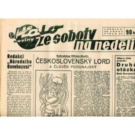 Halo noviny, ze soboty na neděli, ročník VI., číslo 25/1938. Reportážní a informační list pro všechny