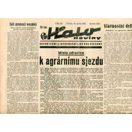 Halo noviny, číslo 30/1936. Reportážní a informační list pro všechny Halo noviny, číslo 30/1936. Reportážní a informační list pro všechny
