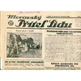 Moravský přítel lidu, číslo 271/1928 (noviny, 1. republika) - pošk.