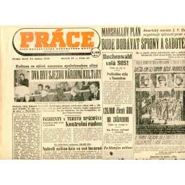 Práce. List revolučního odborového hnutí (13.4.1948) - staré noviny