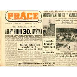 Práce. List revolučního odborového hnutí (14.4.1948) - staré noviny
