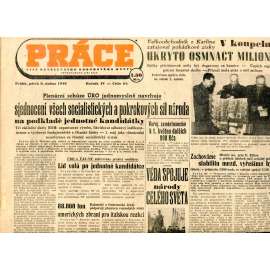 Práce. List revolučního odborového hnutí (9.4.1948) - staré noviny