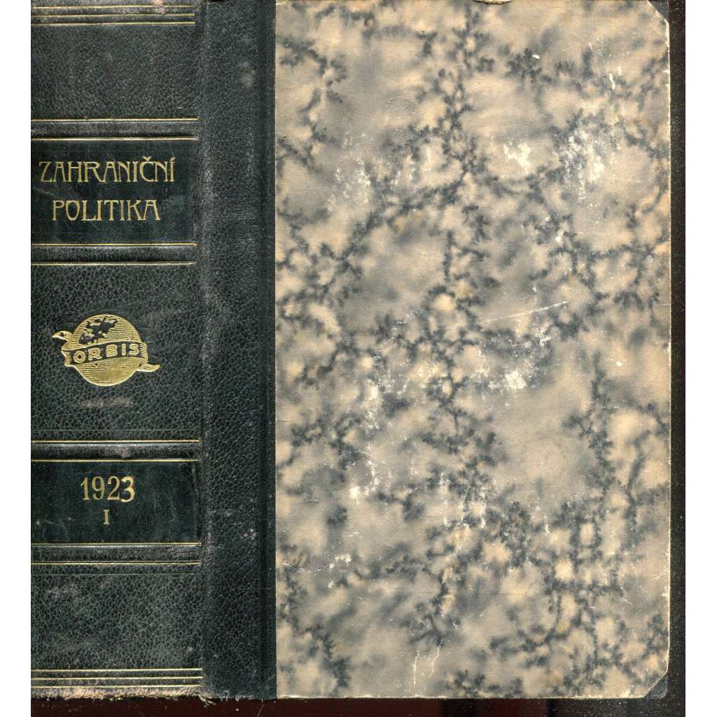 Zahraniční politika 1923, díl I. [Sborník pro studium mezinárodních otázek politických, právních, hospodářských a sociálních] (vazba kůže - polokožená)