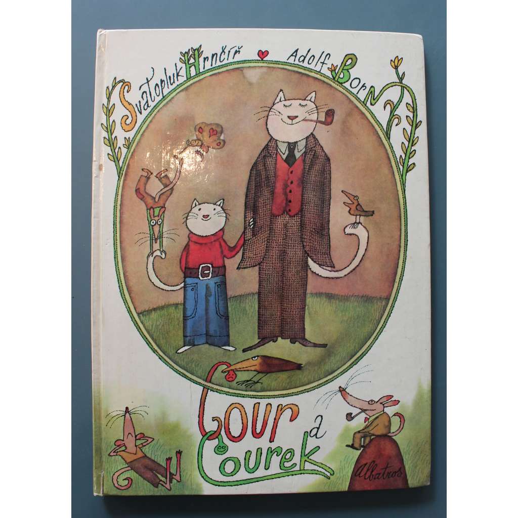 Cour a Courek (příběh, komiks, kočky; ilustrace Adolf Born)