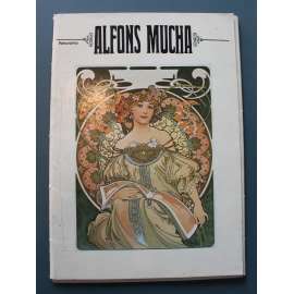 Alfons Mucha (15 reprodukcí - plakát, secese, návrhy, malířství, kresba, mj. Job, Sarah Bernhardt, Cycles Perfecta, Večernice, Luna, Jitřenka, Hrozba)