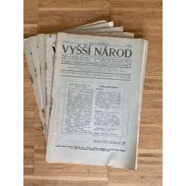 Vyšší národ, ročník IV., čísla 1-10/1923-1924 (časopis, noviny, 1. republika, abstinence, abstinenti, boj s alkoholem) Vyšší národ, ročník IV., čísla 1-10/1923-1924 (časopis, noviny, 1. republika, abstinence, abstinenti, boj s alkoholem)