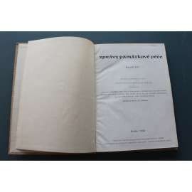 Zprávy památkové péče 1956, roč. XVI (časopis, památková péče, mj. M. Lejsková - Karlín, empirové předměstí Prahy; B. Fuchs - K urbanistickým problémům historických měst; P. Preiss - Brandův obraz Agamemnóna s dcerou Chrýsovou)