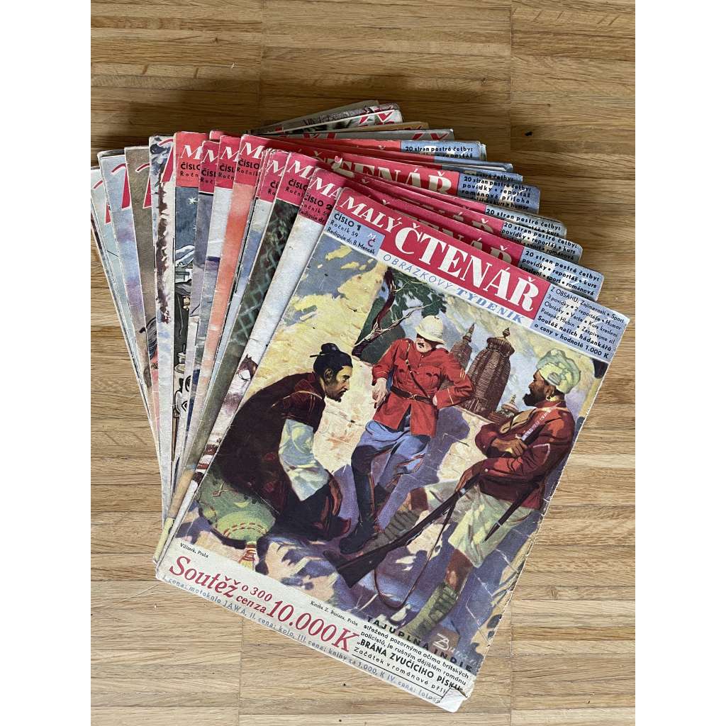 Malý ČTENÁŘ, ročník 59, čísla 2-9, 13, 15-24, 26, 27, 33-38, 39 a 40/1939-1940 (Zdeněk Burian) Malý ČTENÁŘ, ročník 59, čísla 2-9, 13, 15-24, 26, 27, 33-38, 39 a 40/1939-1940 (Zdeněk Burian)