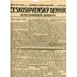 Československý denník roč. III, č. 47. Divizionnaja, 1920 (LEGIE, RUSKO, LEGIONÁŘI)