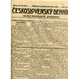 Československý denník roč. III, č. 62. Olovjannaja, 1920 (LEGIE, RUSKO, LEGIONÁŘI) Československý denník roč. III, č. 62. Olovjannaja, 1920 (LEGIE, RUSKO, LEGIONÁŘI)