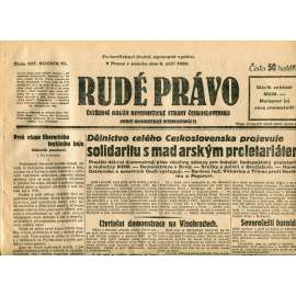 Rudé právo (6.9.1930) - staré noviny, 1. republika Rudé právo (6.9.1930) - staré noviny, 1. republika