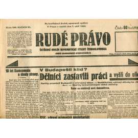 Rudé právo (7.9.1930) - staré noviny, 1. republika Rudé právo (7.9.1930) - staré noviny, 1. republika