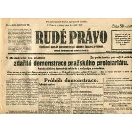 Rudé právo (9.9.1930) - staré noviny, 1. republika Rudé právo (9.9.1930) - staré noviny, 1. republika
