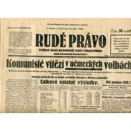 Rudé právo (16.9.1930) - staré noviny, 1. republika Rudé právo (16.9.1930) - staré noviny, 1. republika